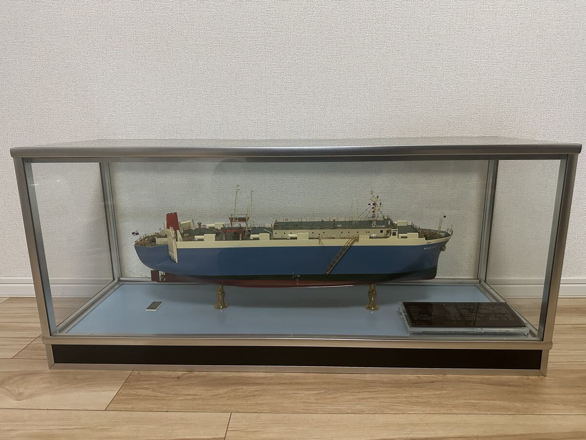中古】大迫力！大型 1/50スケール 緻密な作り 木製 捕鯨船 模型 船