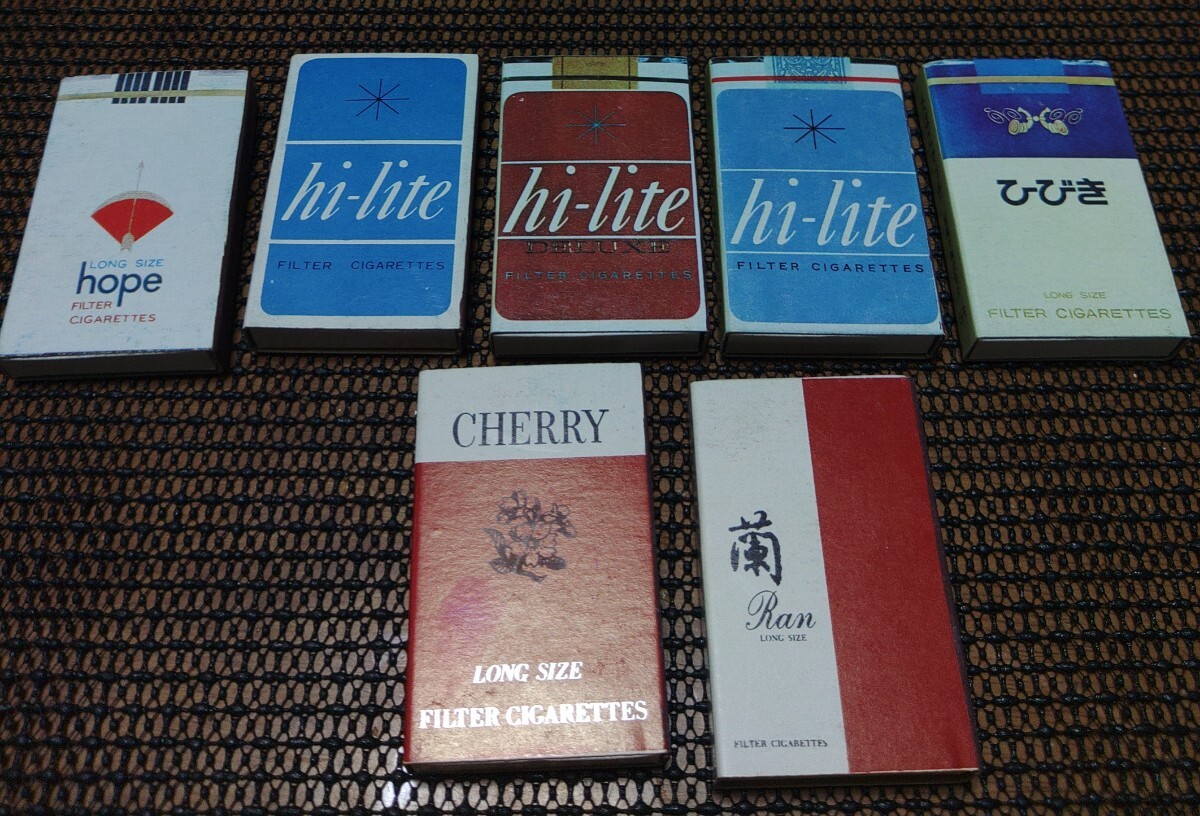 戦前タバコ空き箱 桜箱1個 パッケージ桜1枚 CHERRY2枚 / 煙草空き箱
