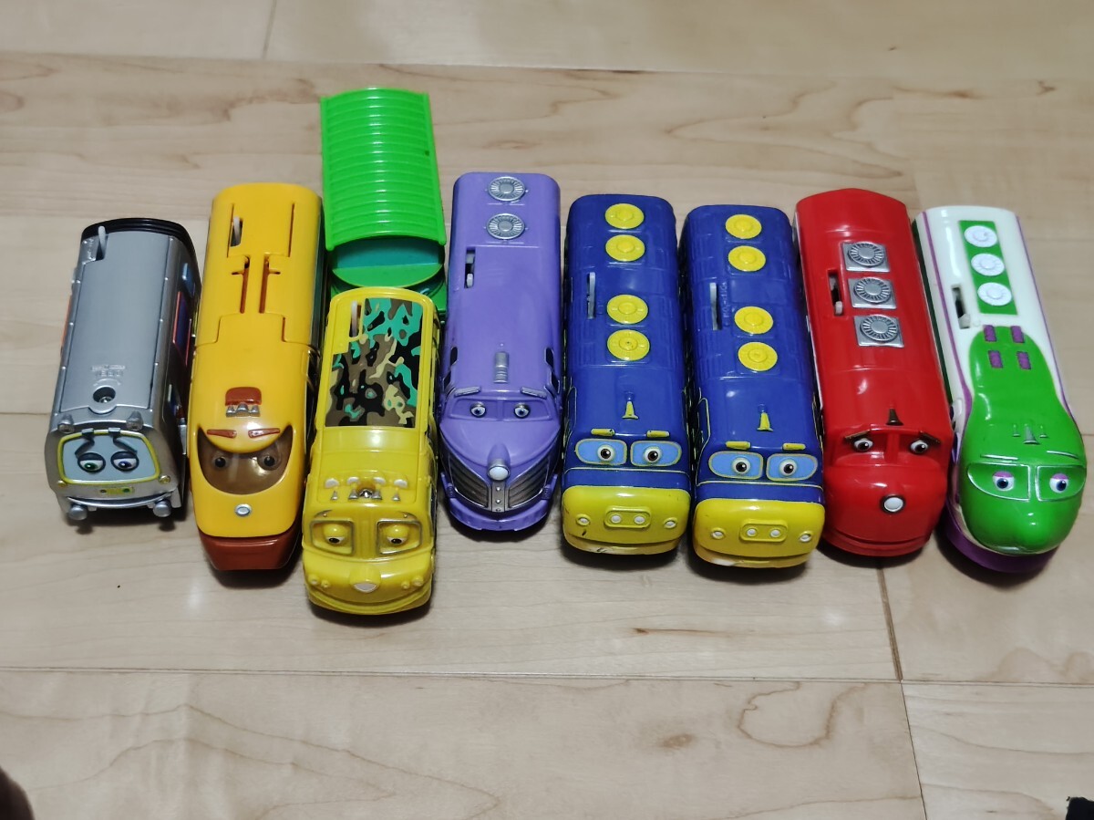 チャギントン 木製レールシリーズ車両セット 15台 ウィルソン.ブルー 