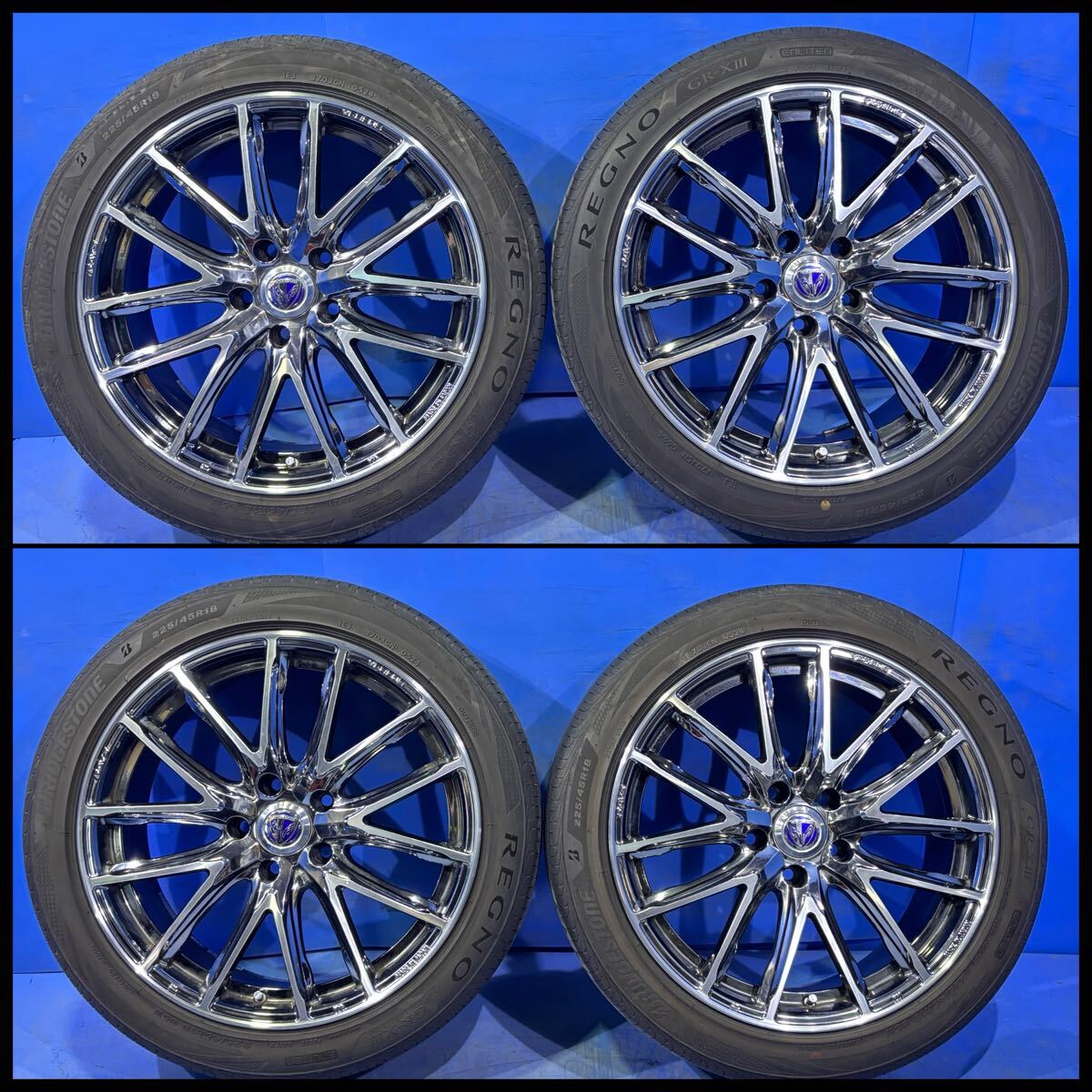 プリウスα G's 純正18インチタイヤホイール 8.5J 5H 114.3 +42 225