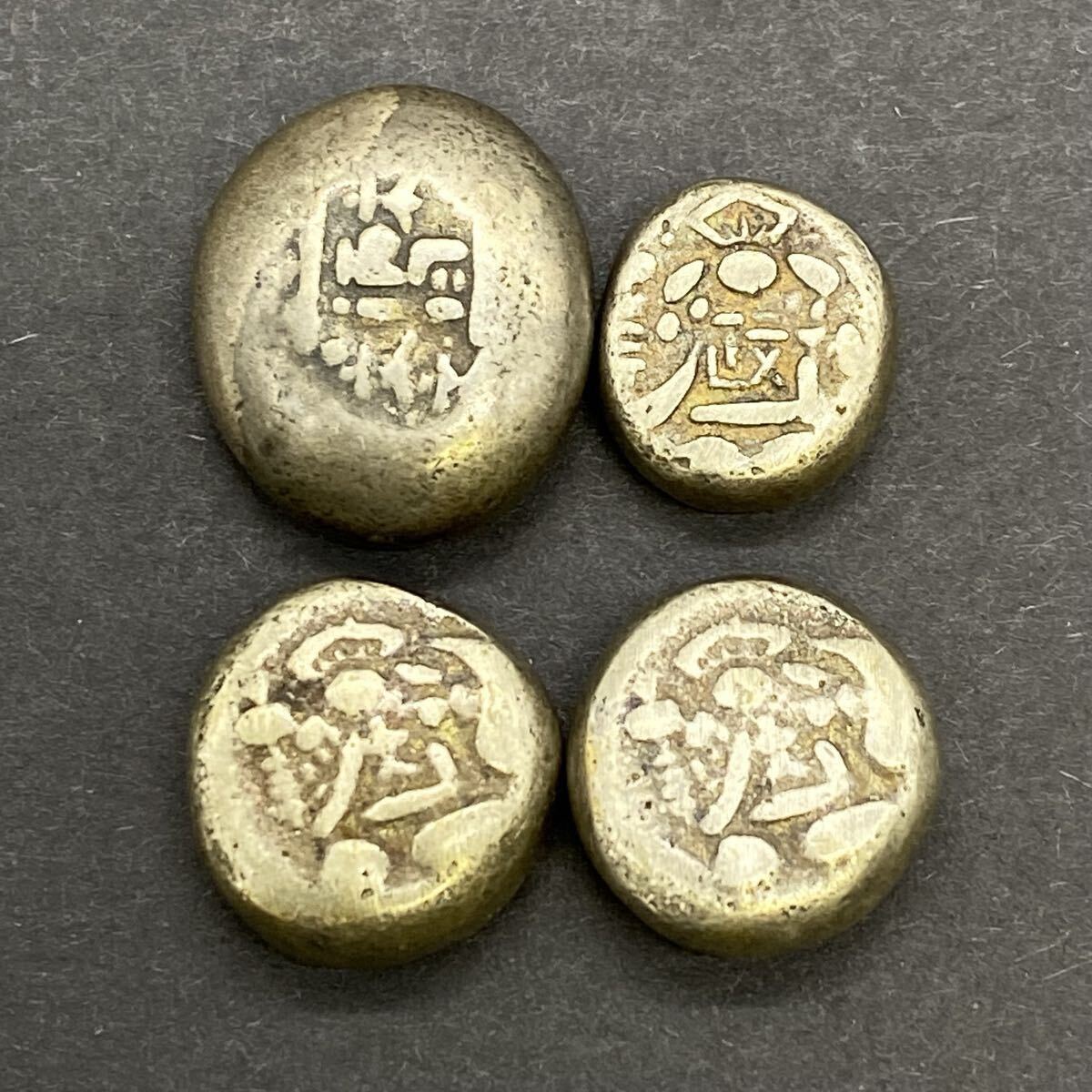 中古】□ 12 □ 天保一分銀 □ 約8.7g □ ＜純銀に近い江戸時代の貨幣_