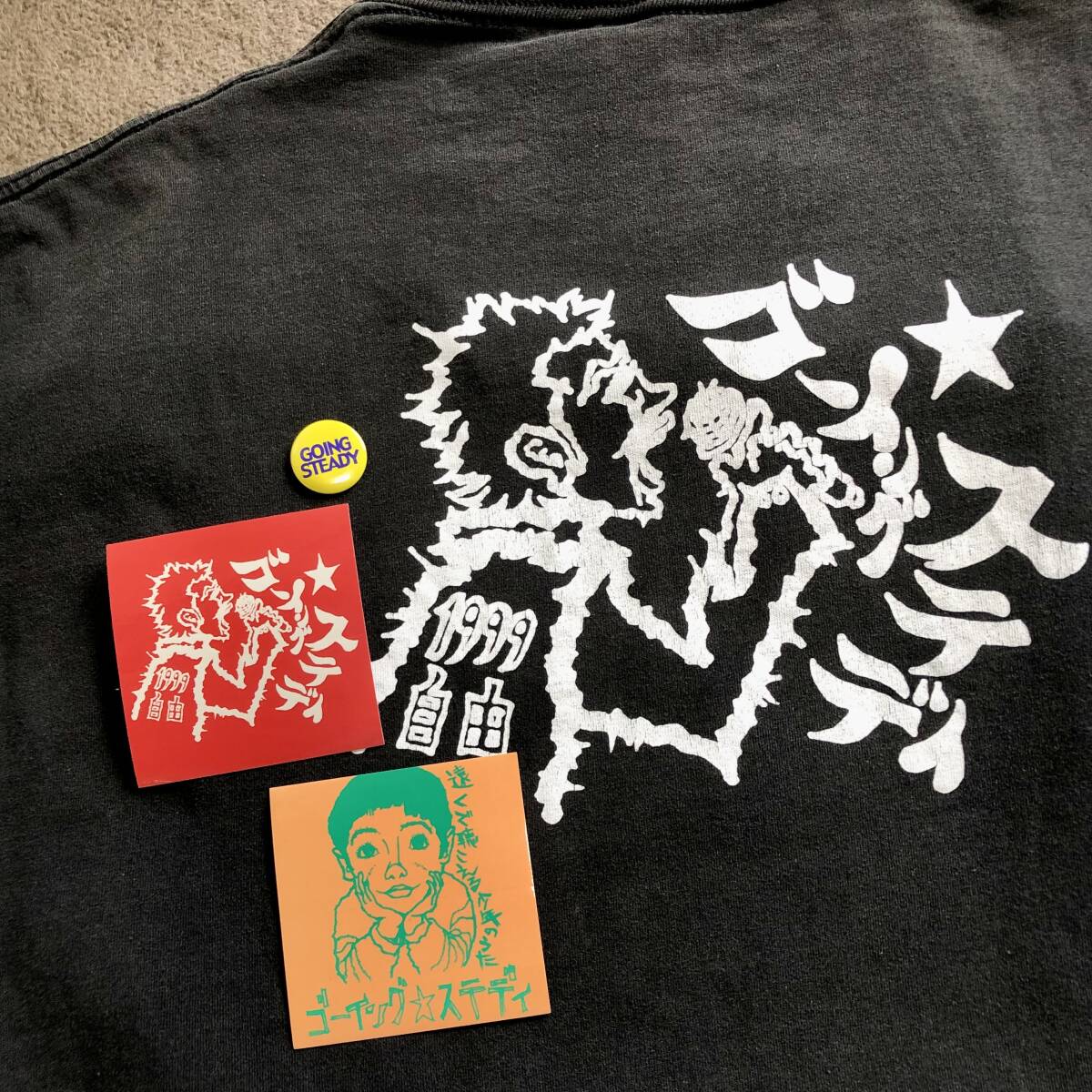 中古】00001 バンドTシャツ ゴーイングステディ カタカナロゴT 峯田