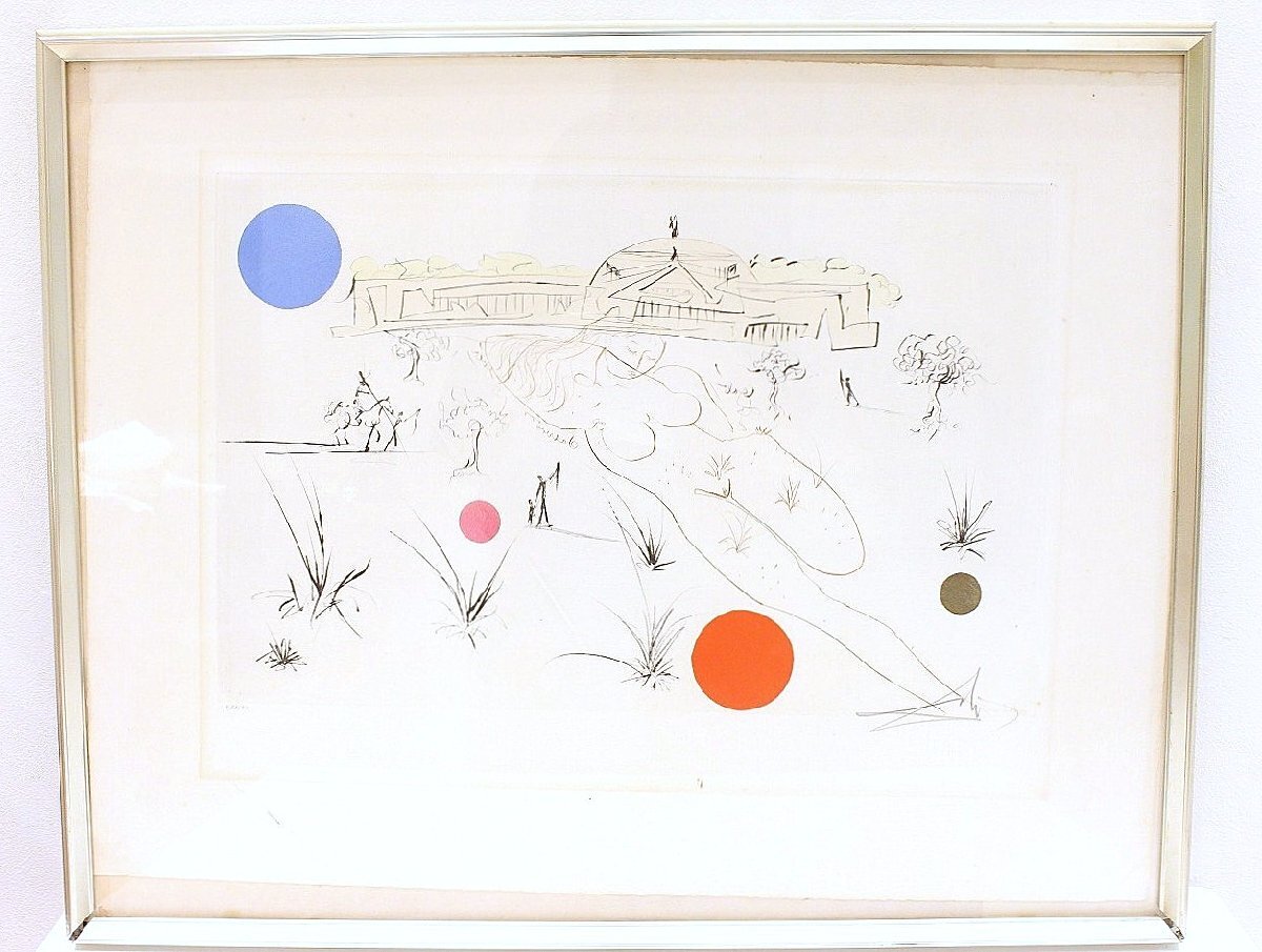 Salvador Dali サルバドール・ダリ リトグラフ 額装 鉛筆サイン