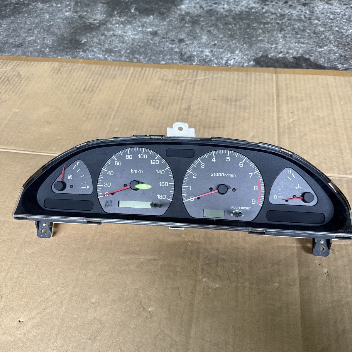 ODO動作確認済！ 日産純正 180SX 後期 メーター スピードメーター タコ