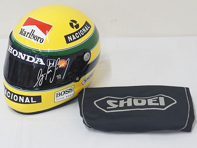 1/1 アイルトンセナ レプリカヘルメット SHOEI X-FOUR アイルトン
