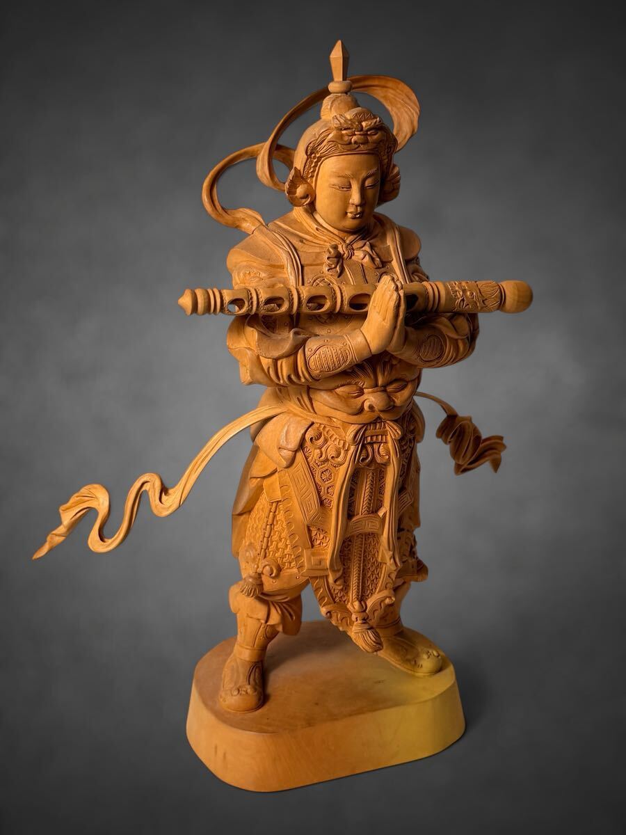 アンティーク 古い絵画 天女飛翔図 金箔仕上げ? 中国美術 仏教美術