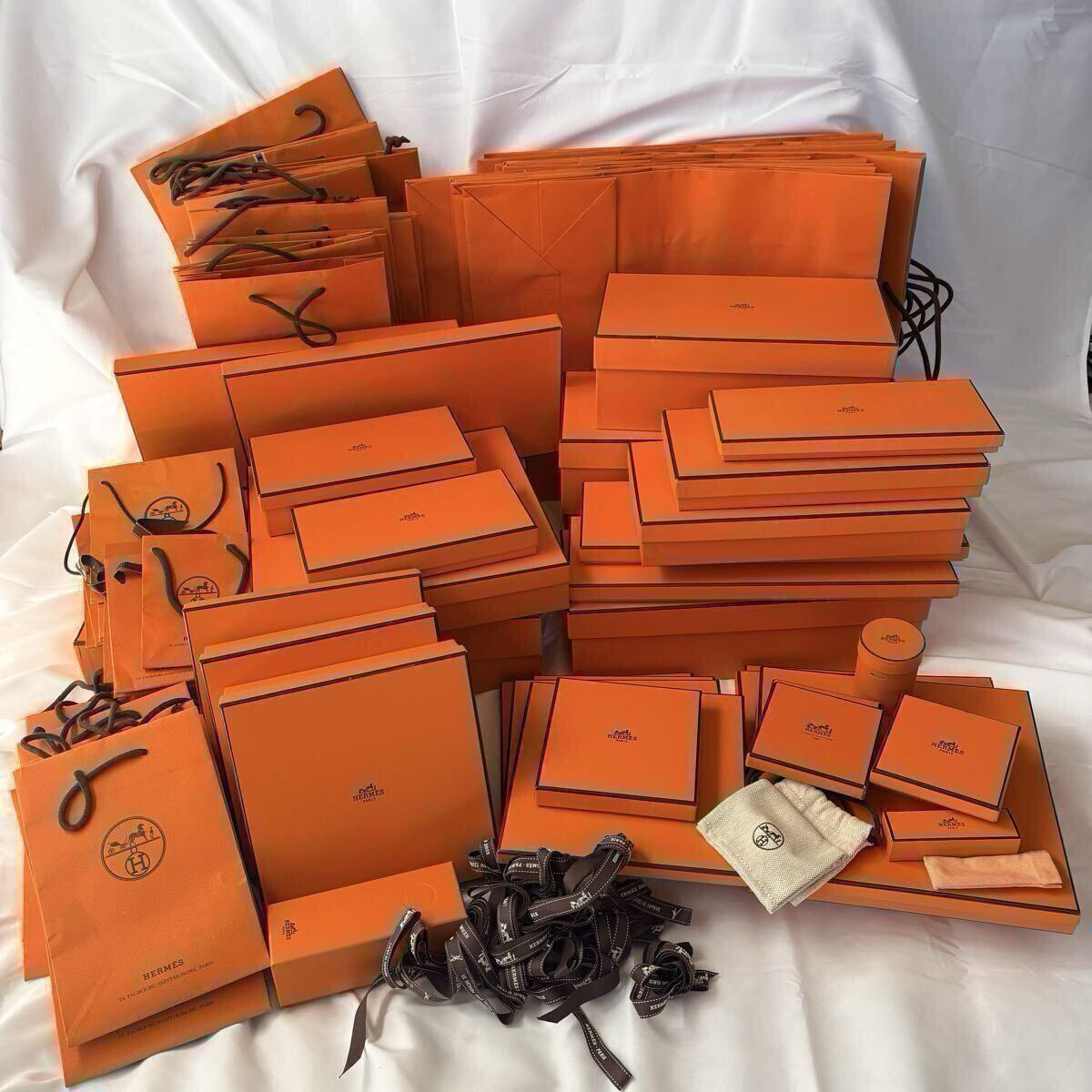 HERMES 空箱　ショップ袋　布袋 HERMES 空箱ショップ袋布袋