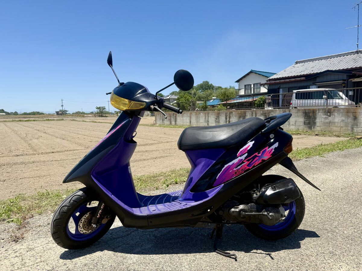 美車 ホンダ スーパーディオZX AF28 ワンオーナー 低走行722km 紫 希少