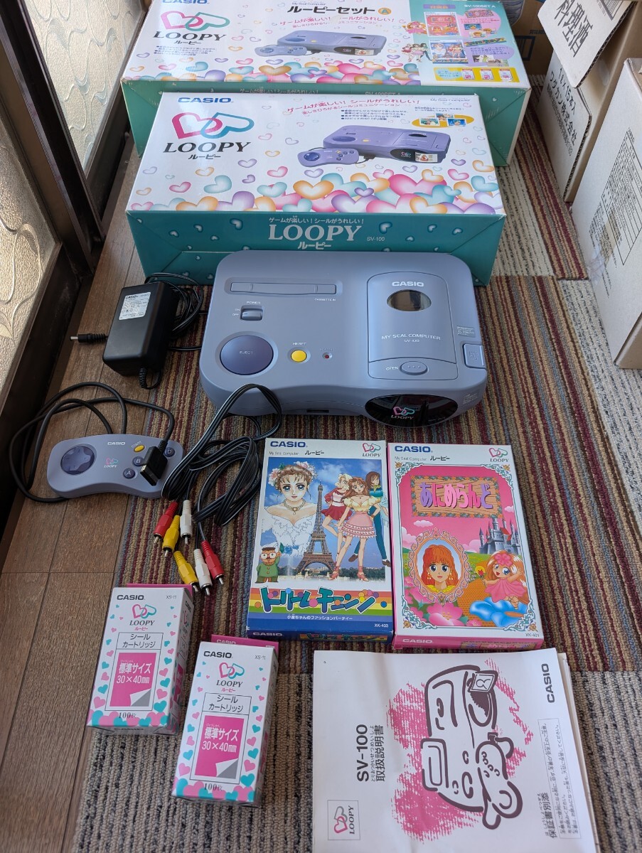 CASIO マイシールコンピューター LOOPY ルーピー SV-100 本体 カセット
