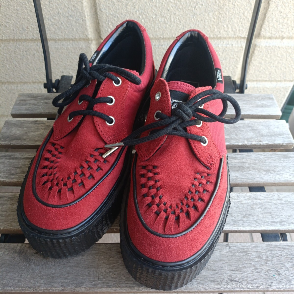 美品!! 廃盤!! VANS バンズ V163MS CREEPERS OX RED 26.5cm us 8H 