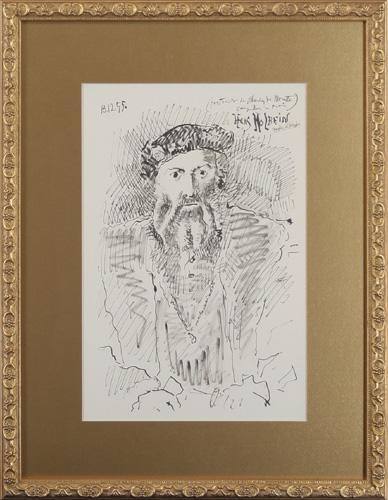 ♯ パブロ・ピカソ 銅版画 347シリーズ 1.5.68.Ⅰリトグラフ 版上
