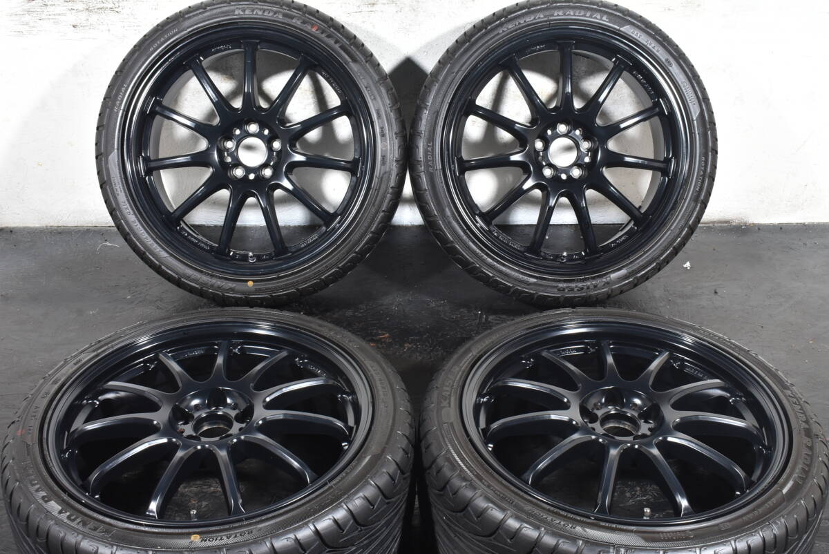 ワーク エモーション CR極 8.5J +47 5H PCD100 プリウス 30&50の落札