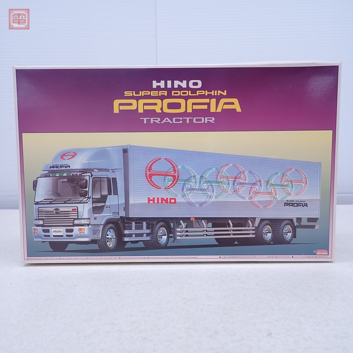 新品】即決！☆アオシマ1/32 日野ドルフィン デカ箱ダンプ☆の落札情報