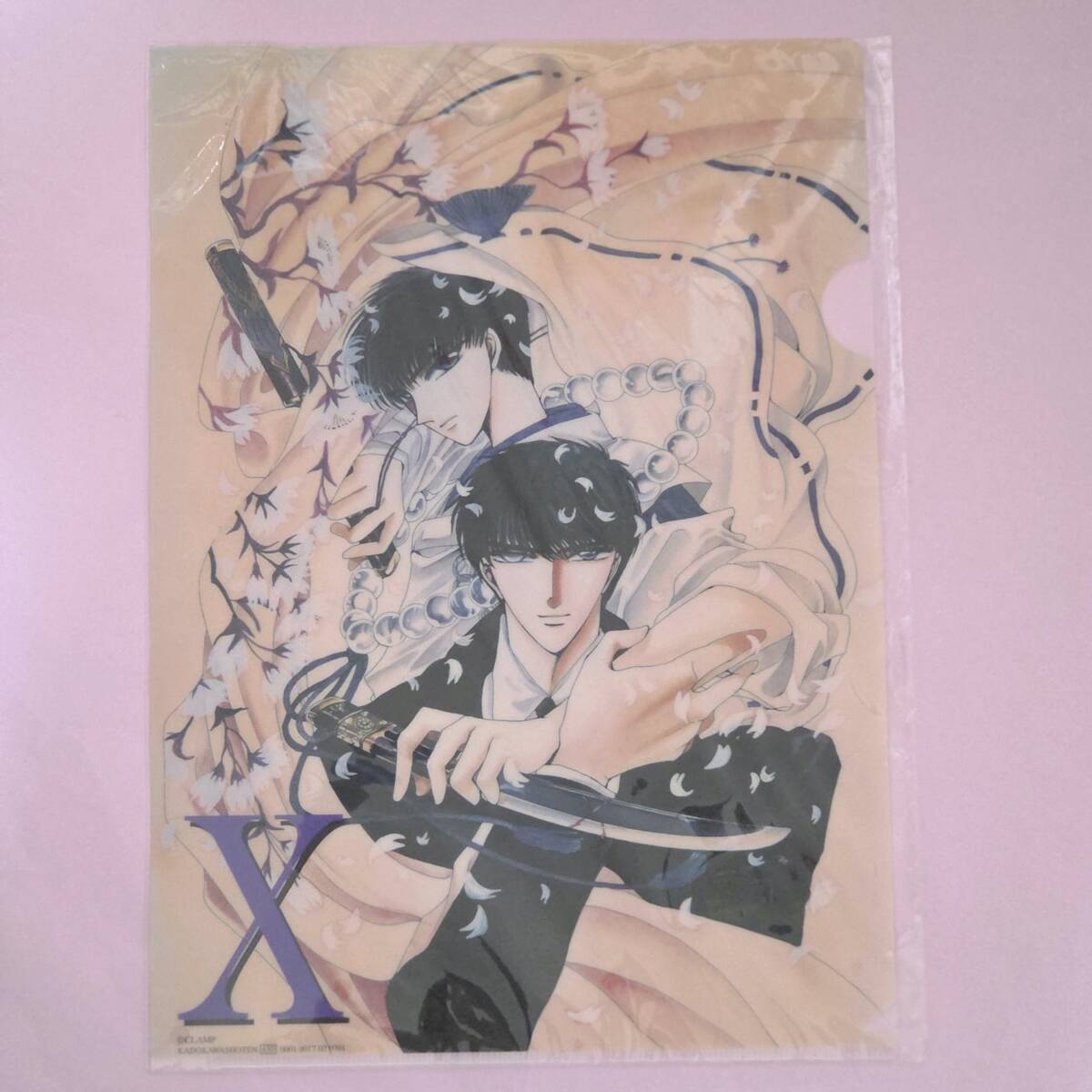 新品】新品○『X』スクエア缶バッジ 地の龍 天の龍 ○エックス CLAMP