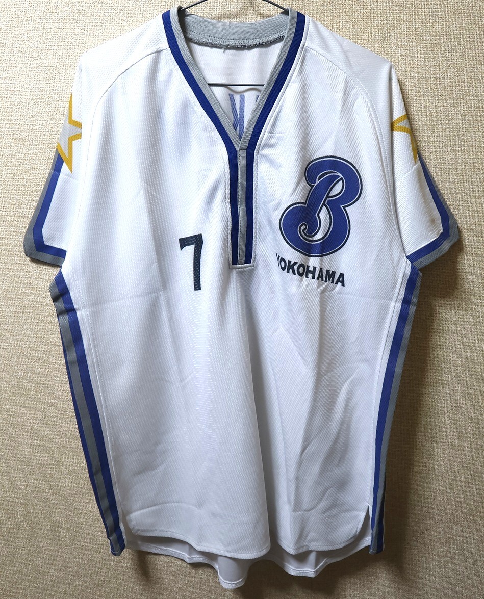 横浜ベイスターズ 2007-2008交流戦ホームレプリカユニフォーム＃7仁志