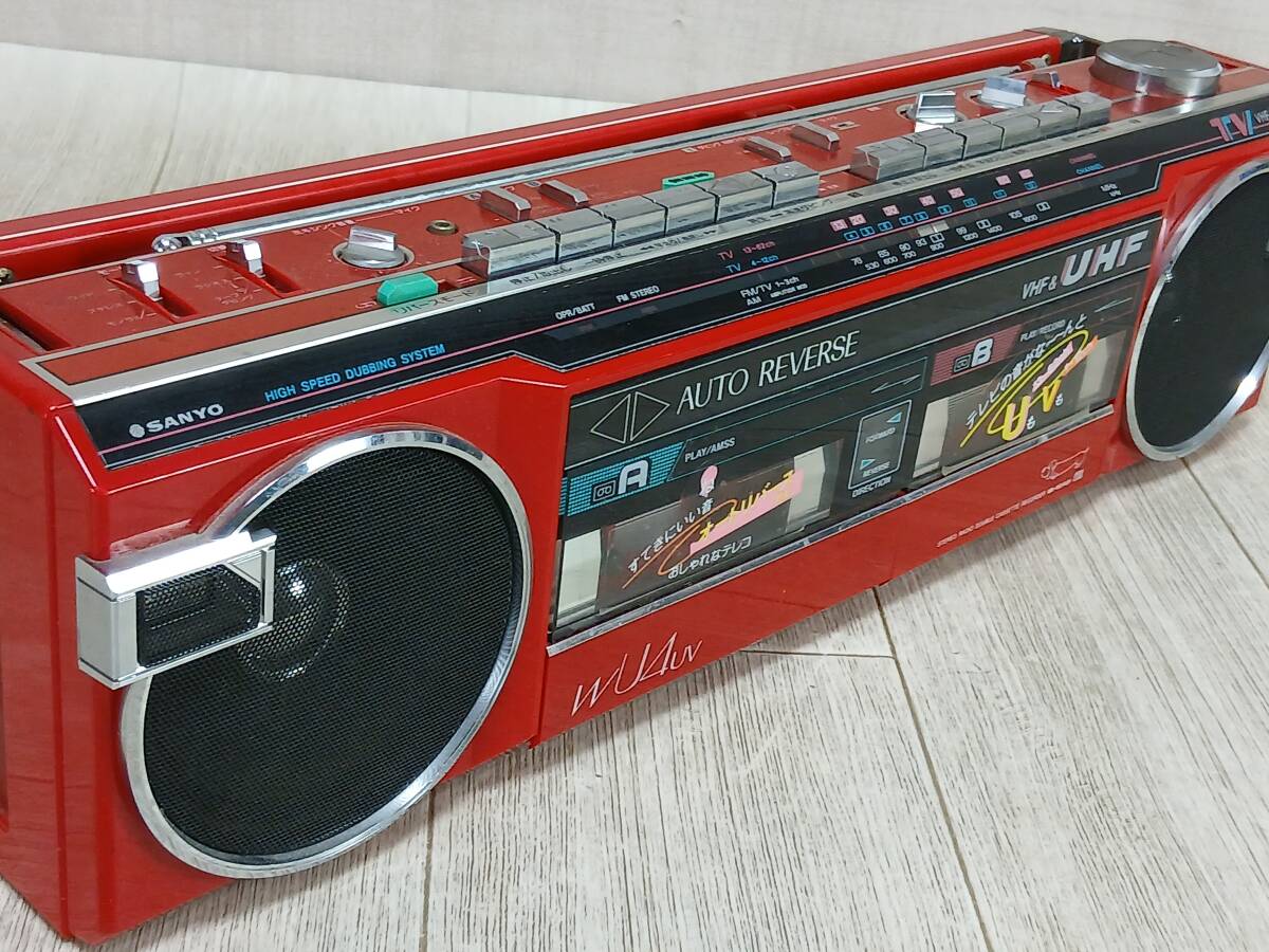 SANYO サンヨー CDラジカセ PH-Z9(GR) 電源コード付き 動作確認 レトロ
