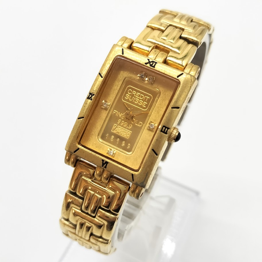 クレディ・スイスインゴット純金24Kウォッチ ○純金 999.9 /10g インゴット クレディ スイス○24金 10グラム CREDIT