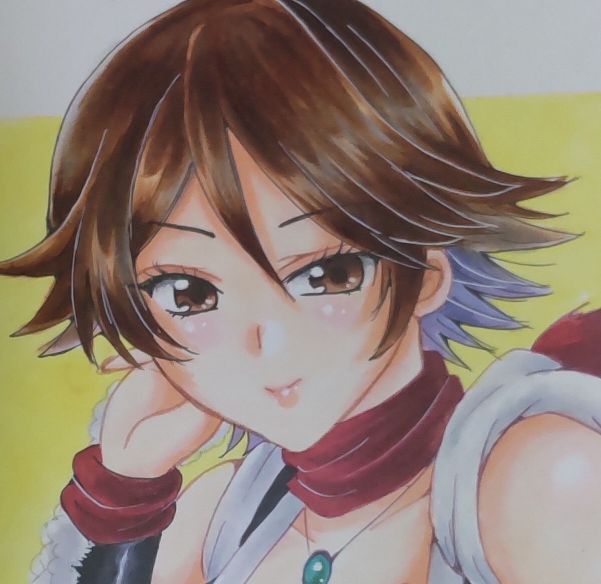 新品】同人手描きイラスト☆KOF 餓狼伝説 不知火舞「初描き」A4サイズ