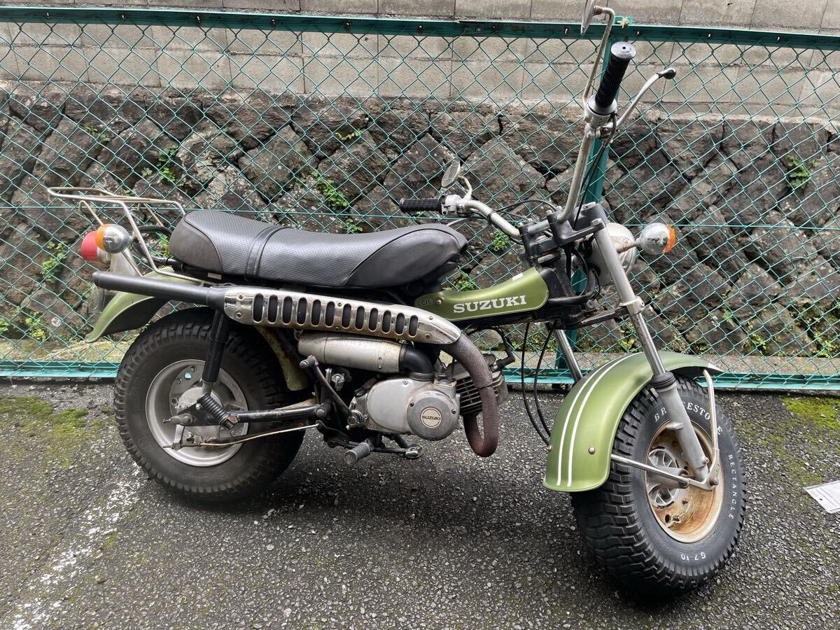 長期保管／中古／実動／レストアベース］SUZUKI「VANVAN 90 2型