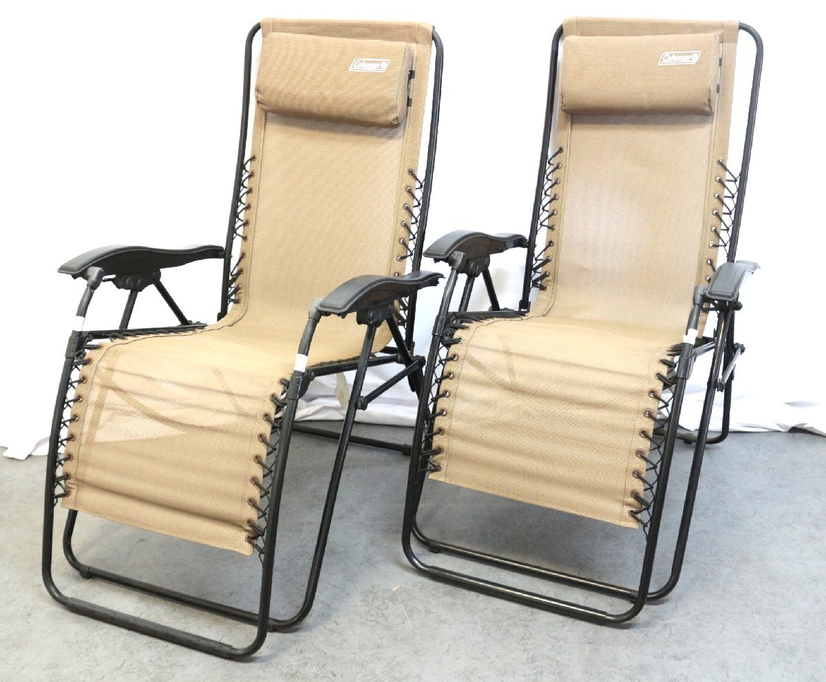 中古】コールマン Coleman イージー リフト チェア 2脚セット 中古