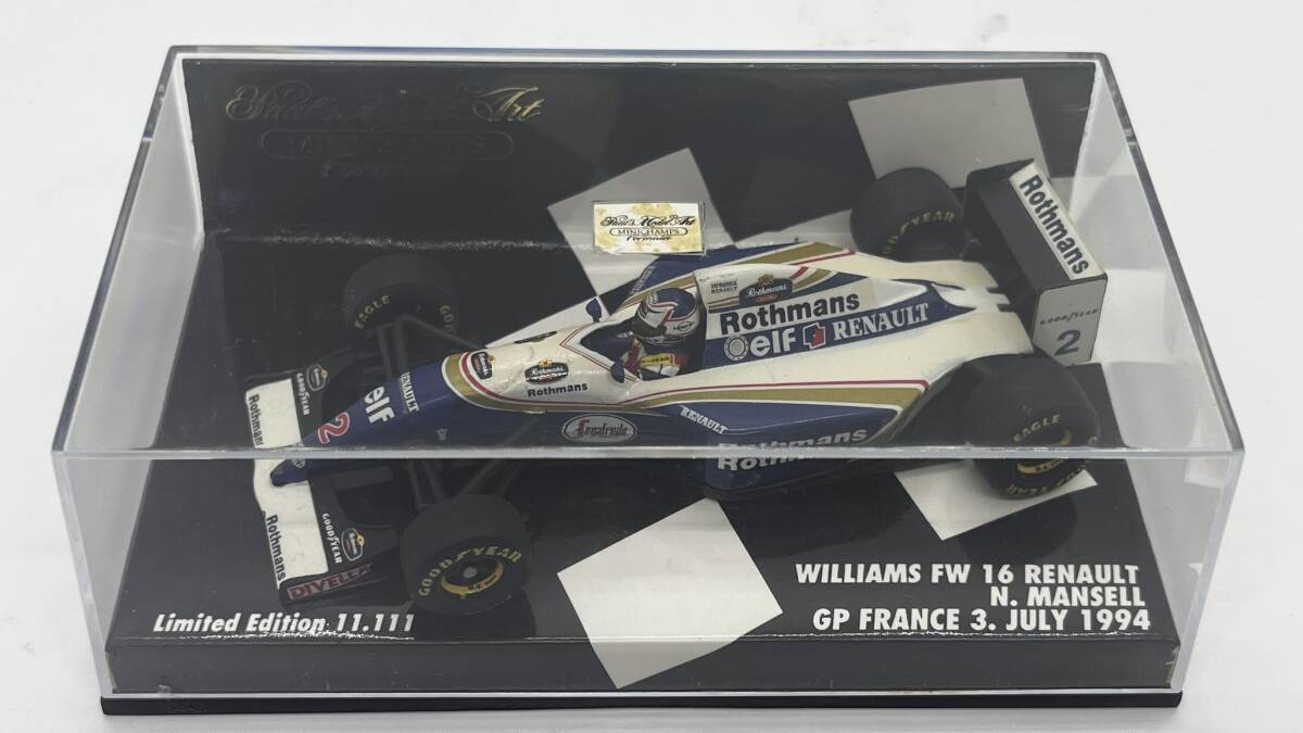新品】1/18 ウィリアムズFW16 ブラジルGP A.セナ ロスマンズ仕様の落札