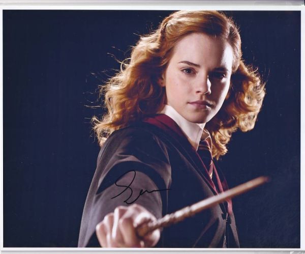 Emma Watsonエマ・ワトソン☆直筆サイン写真☆証明書COA◇1492 Emma エマ・