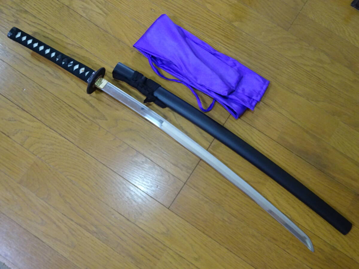 中古】蔵出/刀装武具模造刀/青貝螺鈿細工地金具太刀拵大刀/320の落札