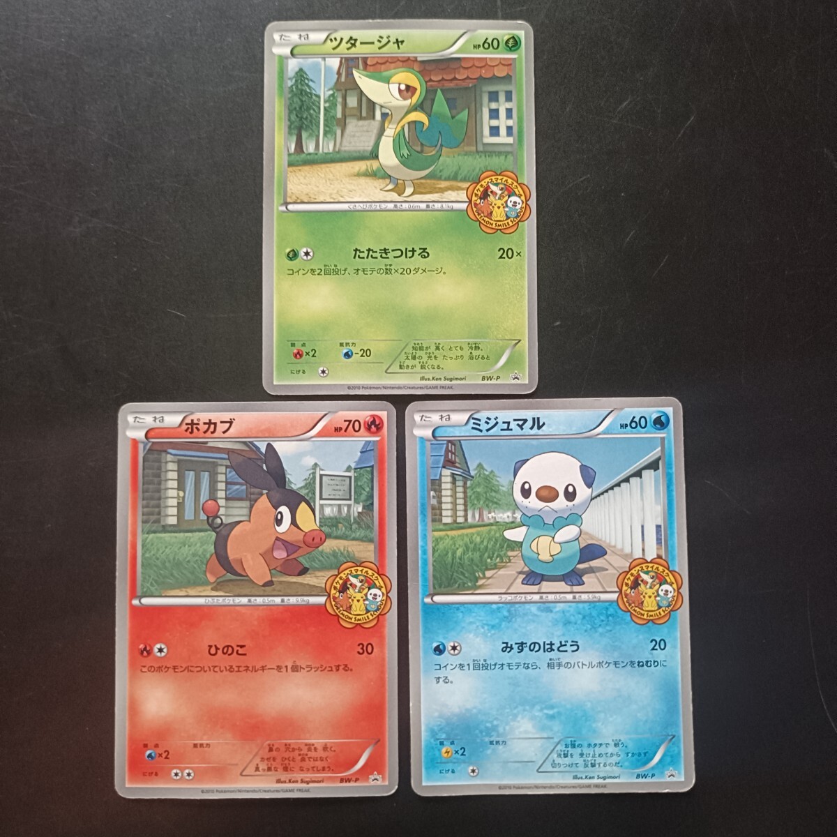 ポカブ ミジュマル ツタージャ BW ポケモンスマイルスクール プロモ