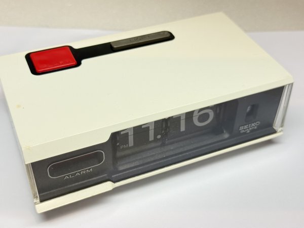 中古】ナショナル製パタパタ時計付きデスクライト／検索用→昭和レトロ