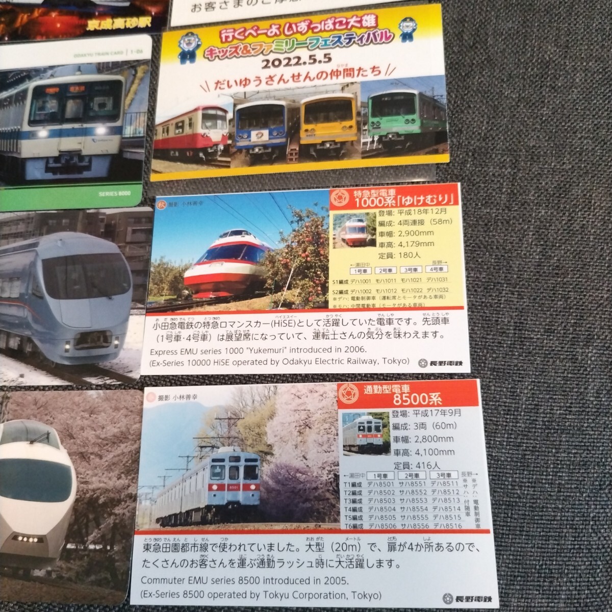 新品】◇小田急 ロマンスカー乗車記念 ロマンスカード 未使用品 1000円