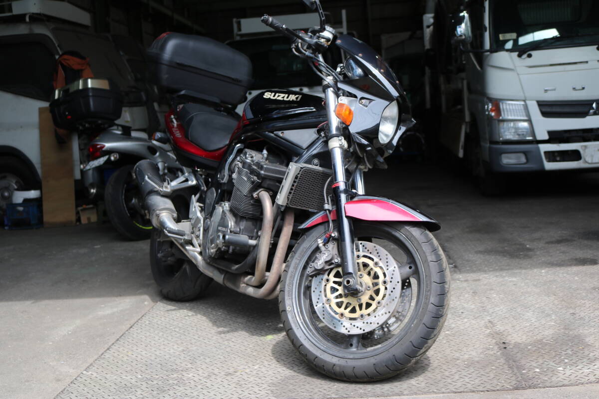 GSF1200 GV75A より 純正 書付 メイン フレーム シートレールASSY 車検