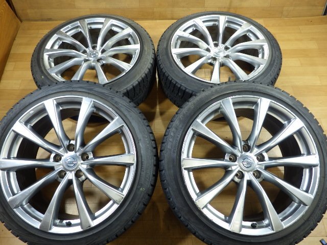 美品】日産 V37スカイライン純正ホイール＆スタッドレスタイヤ 245