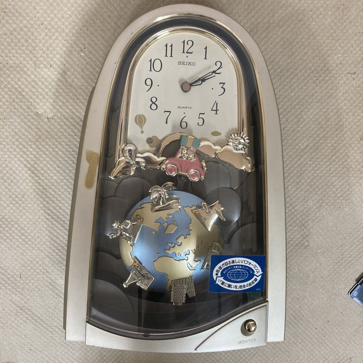 ○ SEIKO からくり時計 ディスクドリーム RE544B 壁掛け 美女と野獣 星