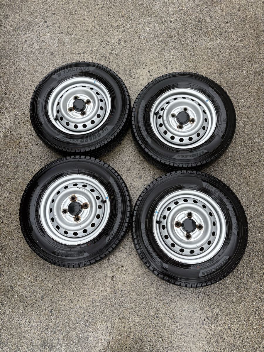中古ホイール☆スバル サンバー純正 スチールホイール 鉄チン メッキ