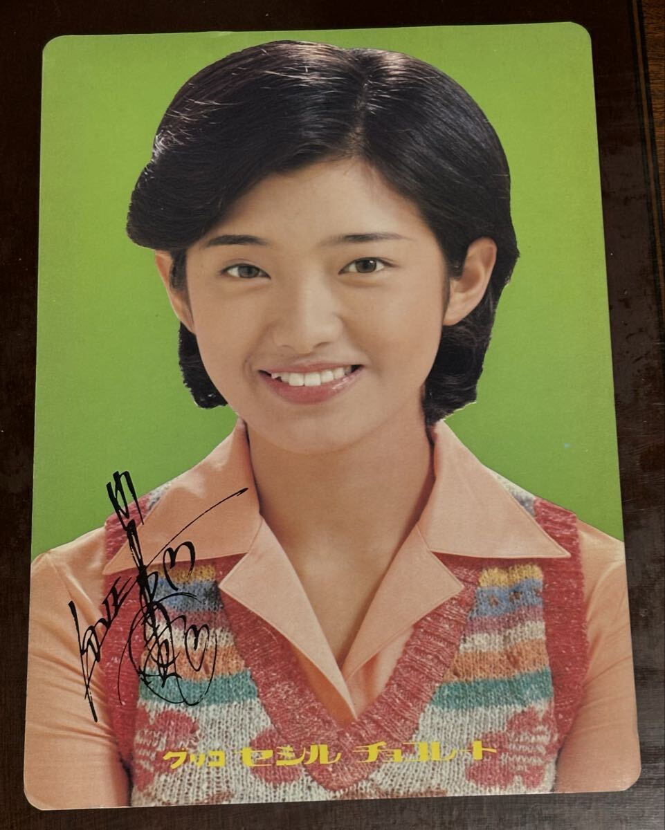 新品】未使用品 南野陽子 下敷き グリコセシルチョコレート 販促品