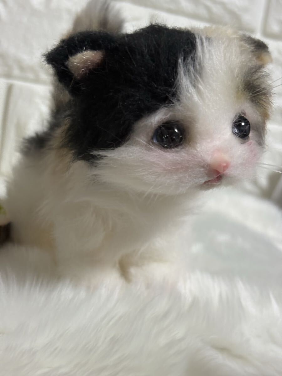 新品】表情が変えられる！(開閉できる口＆まぶた)猫ちゃん『フル可動