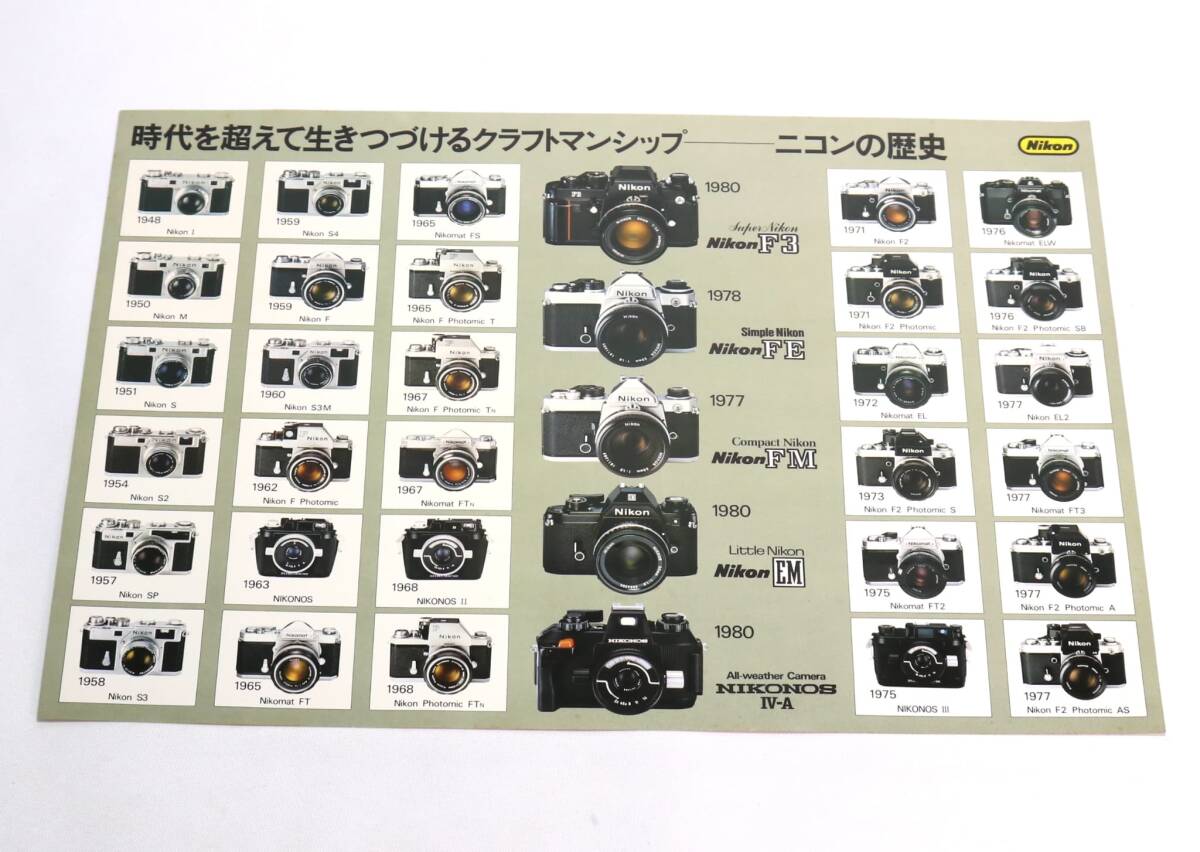 希少 ニコン Nikon EM 外国人モデル 広告 B2判ポスター カメラ 昭和