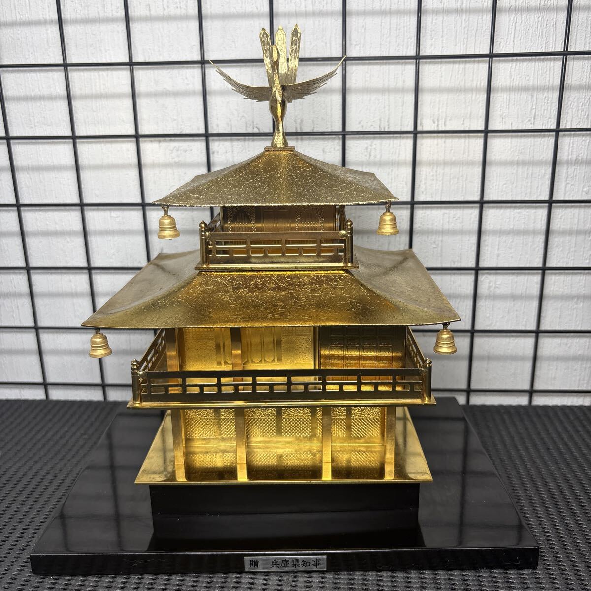 ◇金属製 金仕上◇鹿苑寺『金閣 金閣寺』置物 オブジェ 模型 の落札