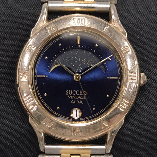 SEIKO セイコー ALBA アルバ SUCCESS サクセス V806-0180 サン＆ムーン