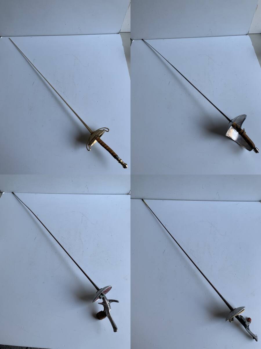 中古】○西洋剣 レイピア 模造刀 フェンシング 剣 カバー付き