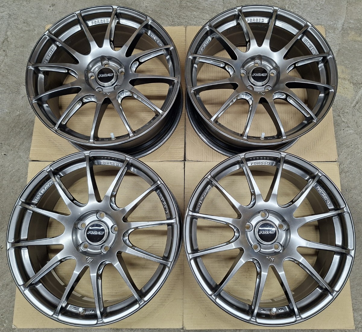 2本☆鍛造☆RAYS ボルクレーシング GT-C 17インチ 8J IS43 PCD114.3-5H