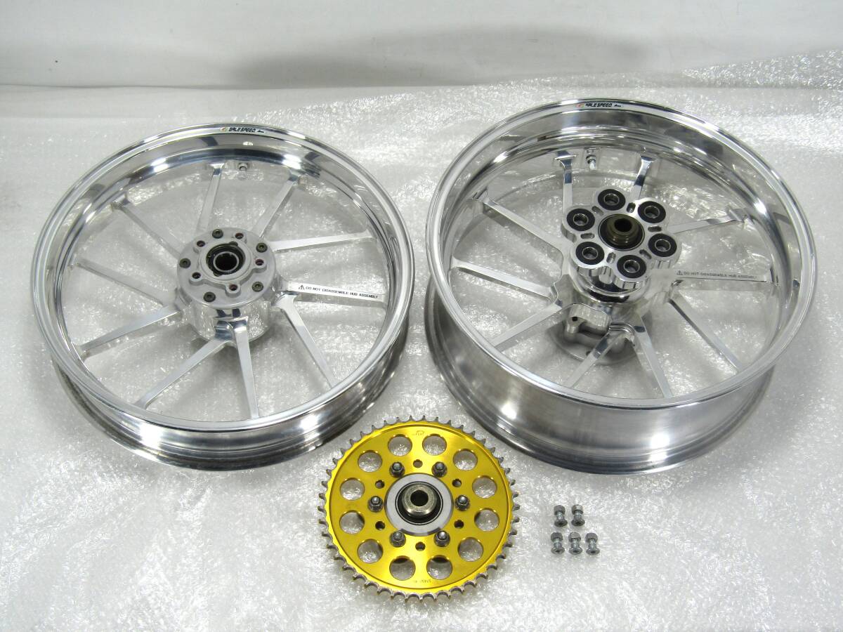 中古】ZRX1200R ゲイルスピード タイプR アルミ鍛造ホイール前後セット