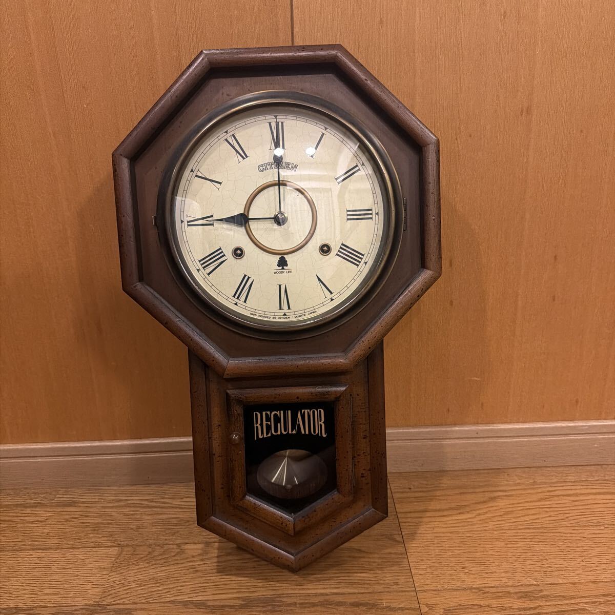 CITIZEN 柱時計 壁掛け時計 振り子時計 アンティーク 昭和レトロ