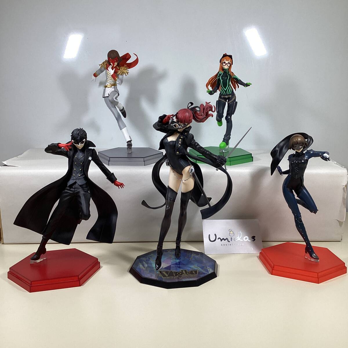 新品】ペルソナ5 figma フィギュア ジョーカー P5 モルガナ 雨宮蓮の