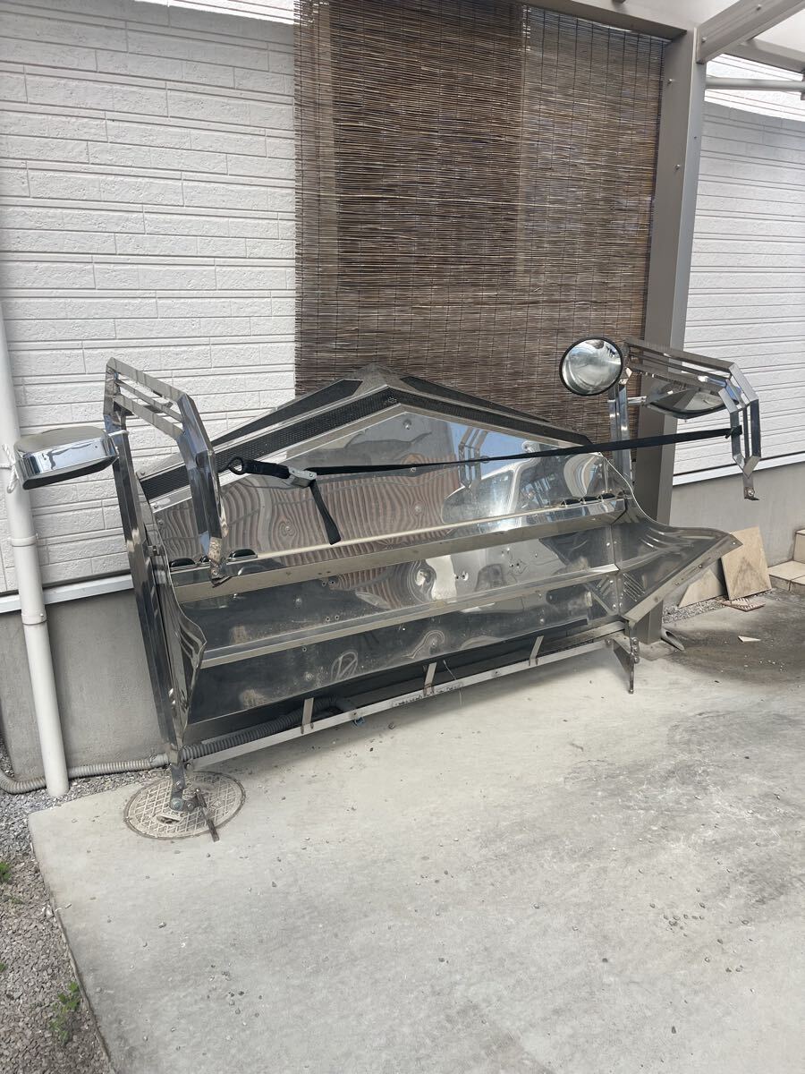 r248-84 ☆ ステンレス製 工具箱 道具箱 リンギ入れ ステー付き 2405