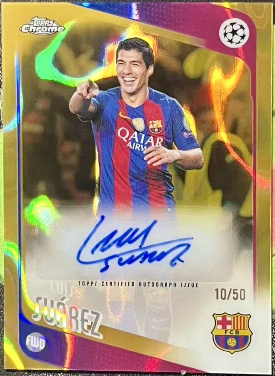 Luis Suarez 】2018-19 Topps Finest UEFA CL Auto Red Refractor 5枚