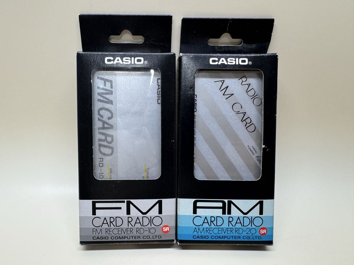 CASIO カシオAMカードラジオ CARD RADIO RD-5 イヤホン付 電池なしの