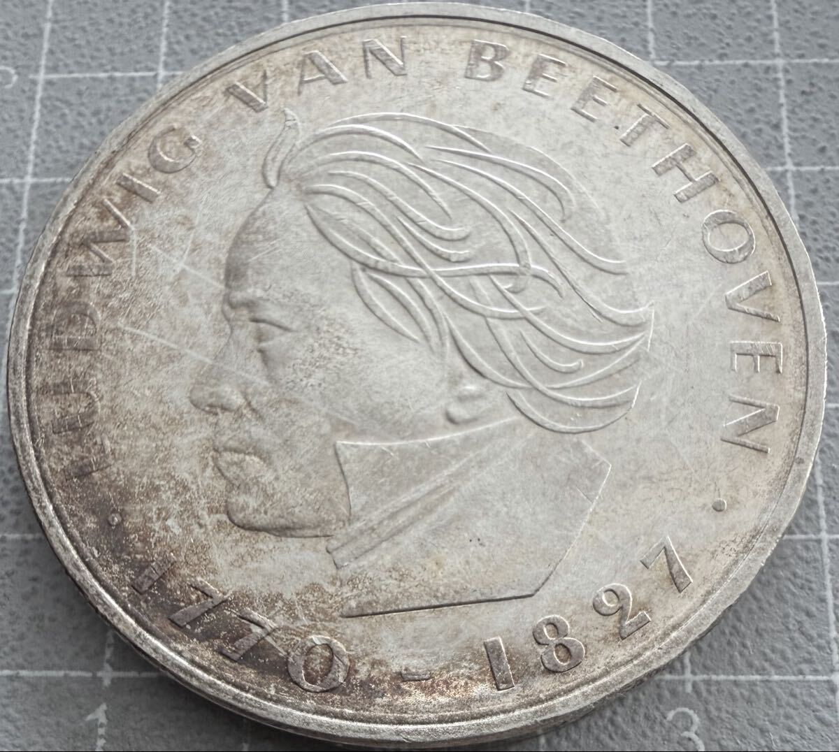 ドイツ 1970年 ベートーヴェン生誕200年 5マルク 銀貨の落札情報詳細