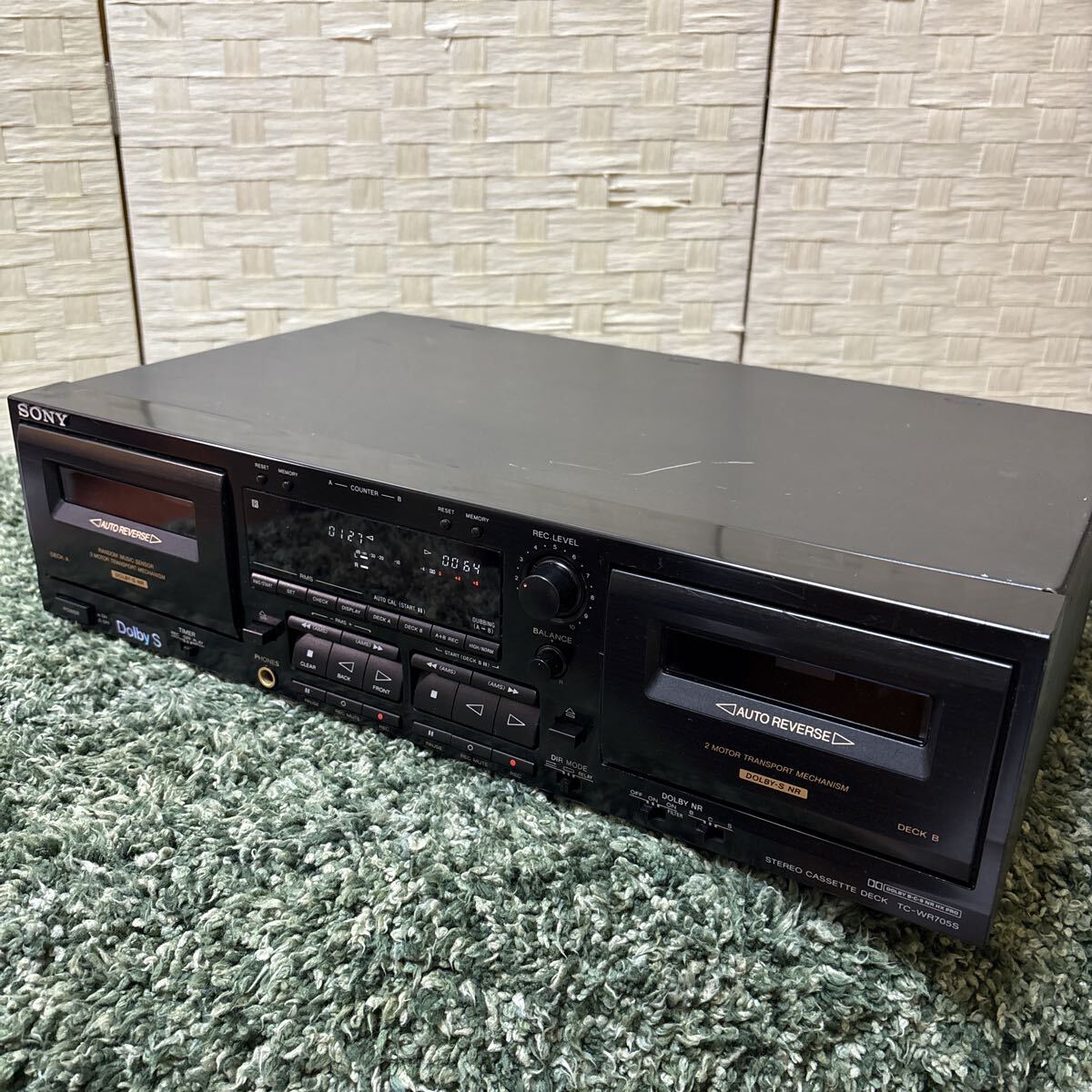 ジャンク品 SONY TCーWR950 ツインカセットデッキ
