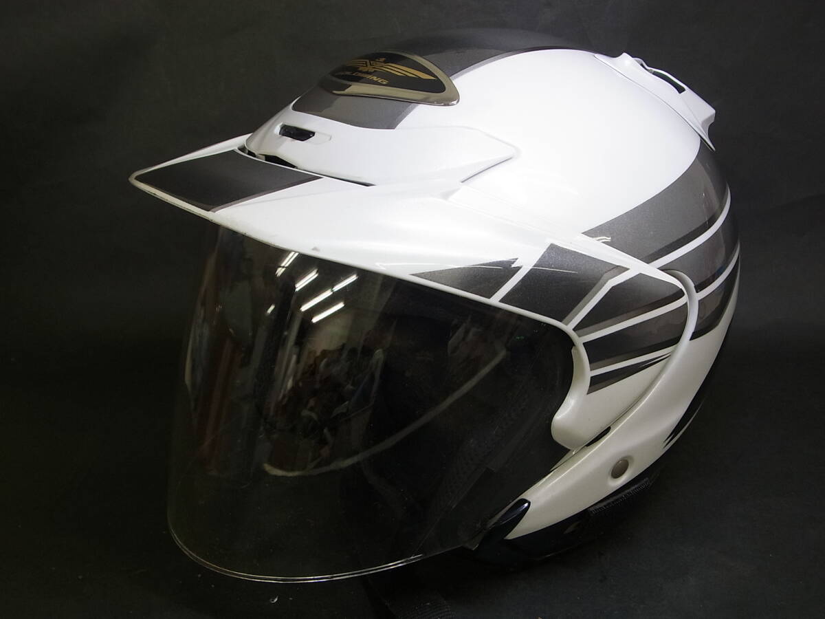 未使用】1スタ☆HONDAヘルメット☆Ami pro☆ホワイト☆フリーサイズ